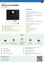 Nikrans LCD-300GDW Guide Rapide