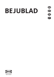IKEA BEJUBLAD 403.319.08 Mode D'emploi
