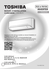 Toshiba RAS-B05E2KVG-E Manuel D'installation