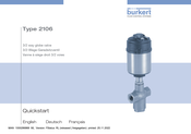 Burkert 2106 Démarrage Rapide
