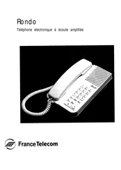 france telecom Rondo Manuel D'utilisation