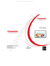 Changhong LED28C2200H Mode D'emploi
