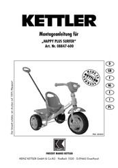 Kettler 08847-600 Manuel D'instructions