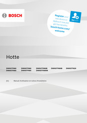 Bosch DWK67FN20 Manuel D'utilisation Et Notice D'installation