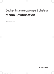 Samsung DV9 DG Serie Manuel D'utilisation