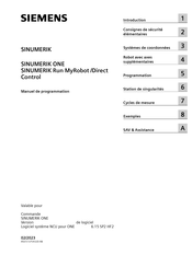 Siemens SINUMERIK ONE Manuel De Programmation
