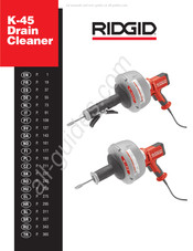 RIDGID K-45 Mode D'emploi