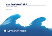 Cambridge Audio azur 540C V2.0 Mode D'emploi