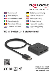 DeLOCK 18901 Mode D'emploi