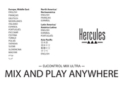 Hercules DJCONTROL MIX ULTRA Manuel D'utilisation