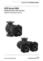 Grundfos UPE 2000 Série Notice D'installation Et De Fonctionnement