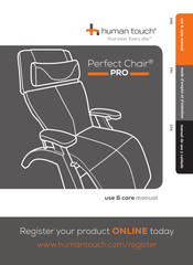 Human Touch Perfect Chair PC PRO Manuel D'utilisation Et D'entretien
