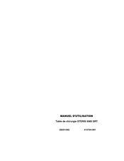 Steris 5085 SRT Manuel D'utilisation