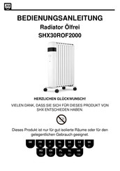 SHX 30ROF2000 Mode D'emploi
