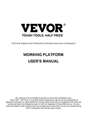 VEVOR SW-WP001 Mode D'emploi