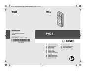 Bosch PMD 7 Notice Originale