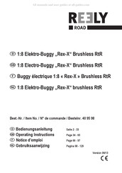 Reely ROAD REX-X Notice D'emploi