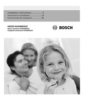 Bosch HUI54452UC Instructions D'installation
