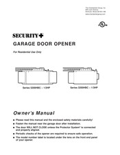 CHAMBERLAIN Power Drive Security Plus 5200HBC Serie Manuel D'utilisation