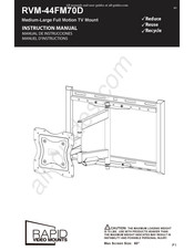 Rapid video mounts RVM-44FM70D Manuel D'instructions