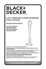 Black & Decker HFEJ415JWMF Manuel D'instructions