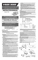 Black & Decker FS350 Manuel D'instructions