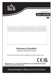 HOMCOM 820-335V90WT Manuel D'instructions