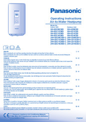 Panasonic WH-UD12CE8-1 Manuel D'instructions