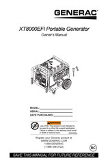Generac XT8000EFI Manuel Du Propriétaire