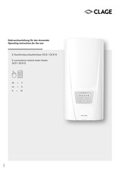 clage 5MF270E-1 Manuel D'utilisation