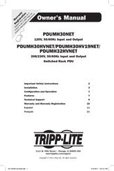 Tripp-Lite PDUMH30HVNET Manuel Du Propriétaire