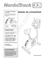 NordicTrack C7 ZL Manuel De L'utilisateur