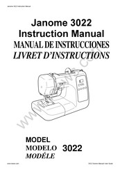 Janome 3022 Livret D'instructions