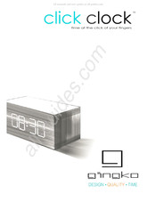 GINGKO click clock Mode D'emploi