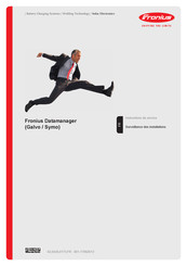 Fronius Datamanager Galvo Instructions De Service