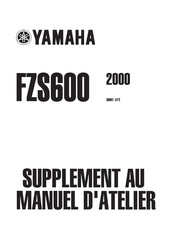 Yamaha Fazer FZS600 2000 Supplément Au Manuel D'atelier