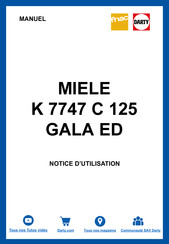 Miele K 7747 Série Mode D'emploi