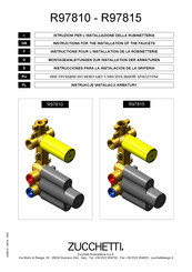 Zucchetti R97810 Instructions Pour L'installation