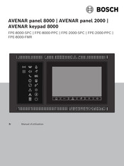 Bosch AVENAR panel 8000 Manuel D'utilisation