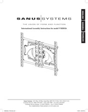 Sanus Systems VisionMount VMDD26 Instructions D'assemblage