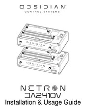 OBSIDIAN CONTROL SYSTEMS NETRON DA2410V Guide D'installation Et D'utilisation