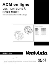 Vent-Axia 1001000359 Instructions D'installation Et De Câblage