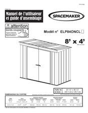 Spacemaker ELP84ONCL Serie Manuel De L'utilisateur Et Guide D'assemblage