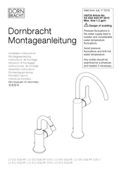 Dornbracht VAIA 33 510 809-FF 0010 Instructions De Montage