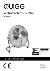 QUIGG GT-RMF-01 Notice D'utilisation