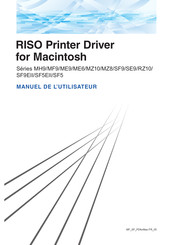 Riso SF9 Série Manuel De L'utilisateur