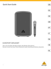 Behringer EUROPORT MPA200BT Manuel D'utilisation