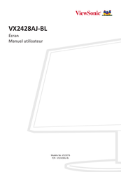 ViewSonic VX2428AJ-BL Manuel De L'utilisateur