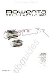 Rowenta BRUSH ACTIV' 1000 CF9250E0 Notice D'emploi