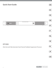 Klark Teknik DF1000 Guide Rapide